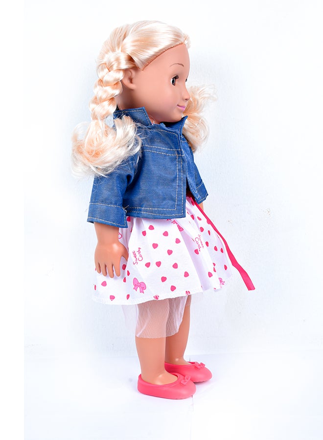 Awesome Girls Clara Doll 18 Inch | Fashion Doll with Rooted Hair & Inset Eyes | Safe, Hypoallergenic, Non-Toxic, BPA-Free | Inspires Creativity & Aspirational Play