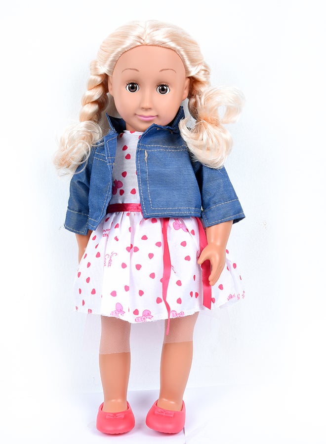 Awesome Girls Clara Doll 18 Inch | Fashion Doll with Rooted Hair & Inset Eyes | Safe, Hypoallergenic, Non-Toxic, BPA-Free | Inspires Creativity & Aspirational Play