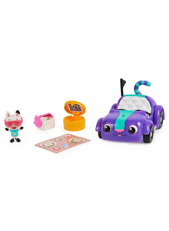 Gabby's Dollhouse Carlita Car & Pandy Paws Collectible Figures