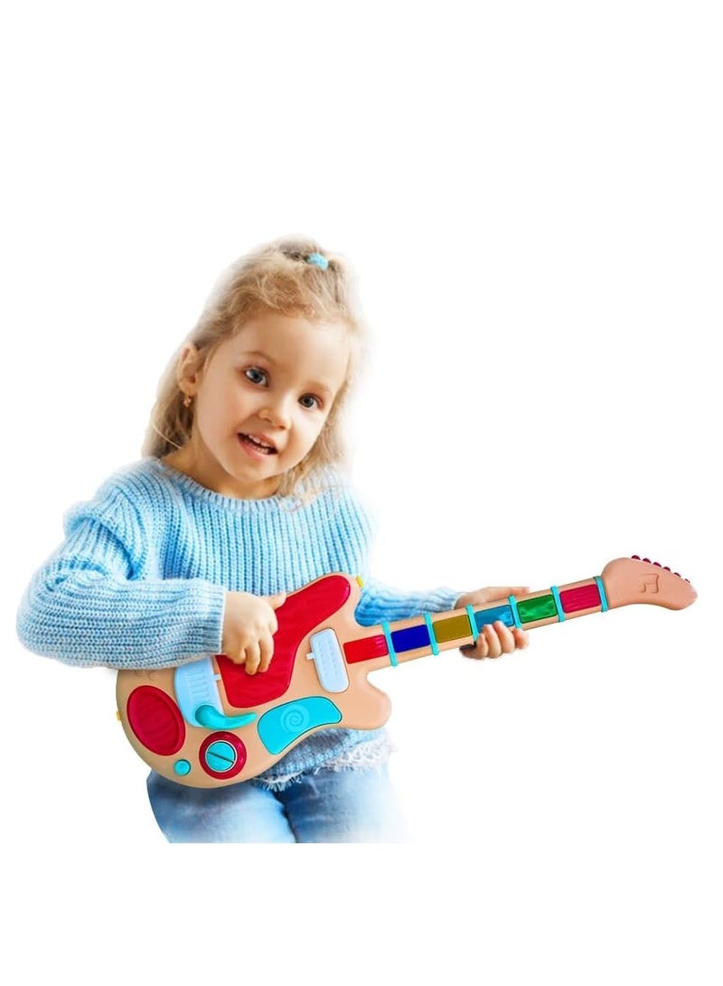 UKR Rocker Guitar Pink Electric Wireless Musical Toy – Fun Sound Guitar for Kids Ages 3+ – Perfect for Creative Play