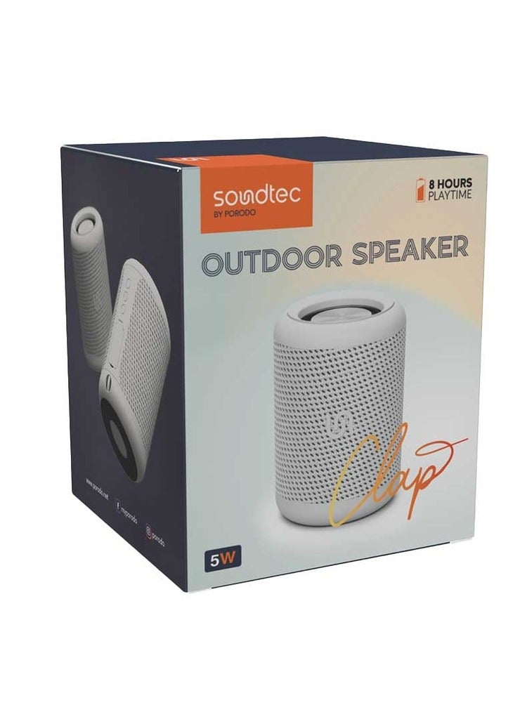 Soundtec Waterproof IP65 Portable Bluetooth Speaker - Grey