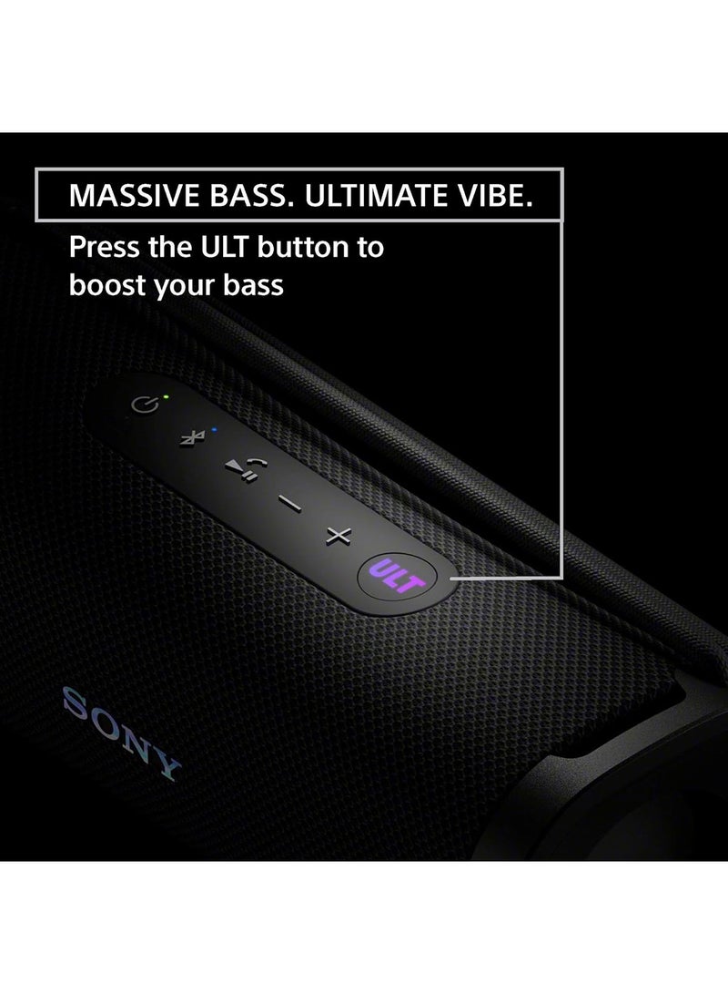 ULT Field 1 Wireless Ultra Portable Bluetooth Compact Speaker, IP67 Waterproof, Dustproof and Rustproof with Enhanced Bass, 12 Hour Battery and Detachable Strap, UAE Model, 2024 Black