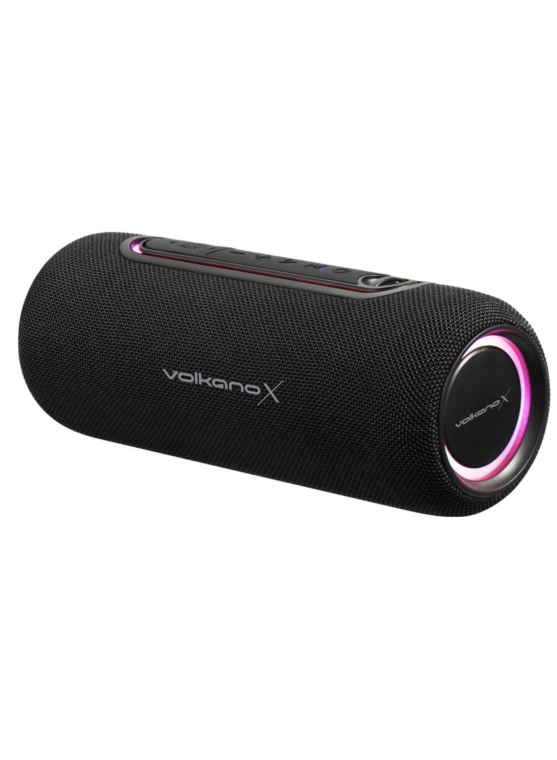 X VXS100 Portable BT Speaker with RGB Lights - Black