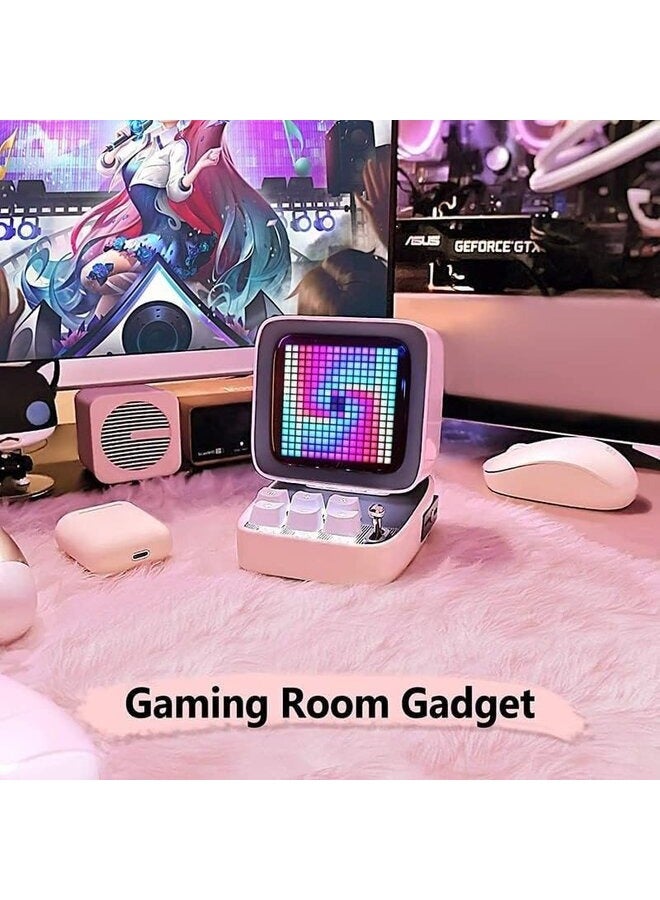 Divoom Ditoo Pro Bluetooth Mini Speaker - Pink