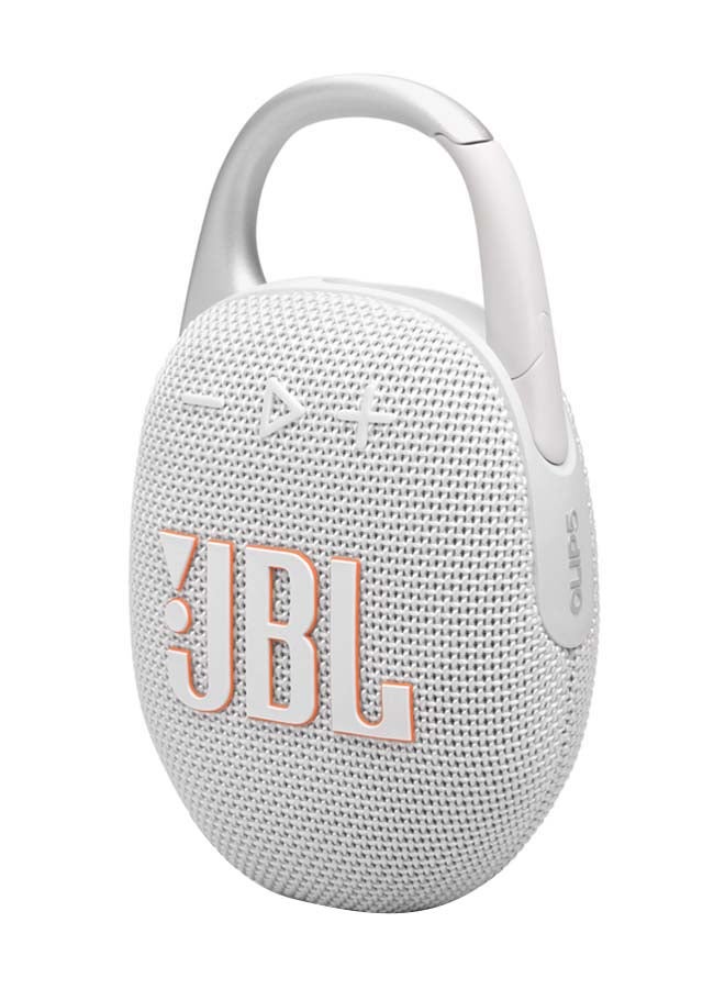 Clip 5-Portable Waterproof Speaker White