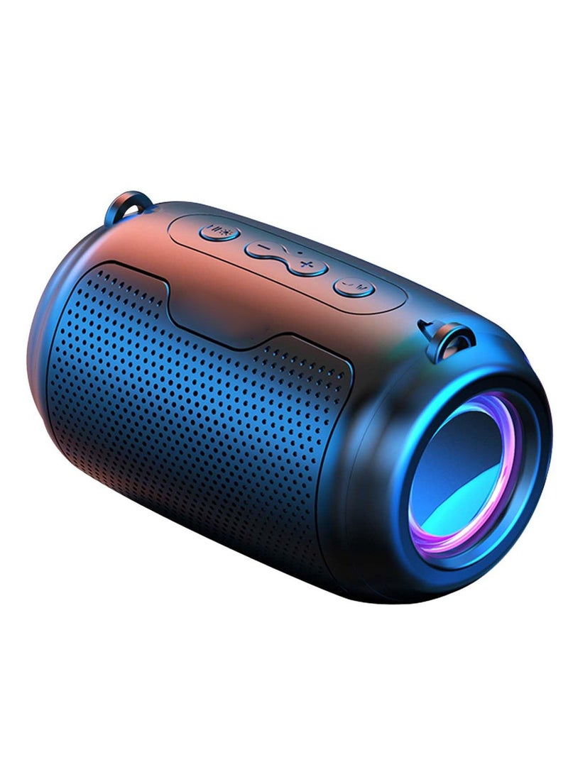 Wireless Bluetooth Speaker, Portable Waterproofs Smart Shower Speaker with Led Lights, HiFi Stereo Sound Surround Sound Subwoofer, Powerful Sound Audio for Party Camping Home Outdoor