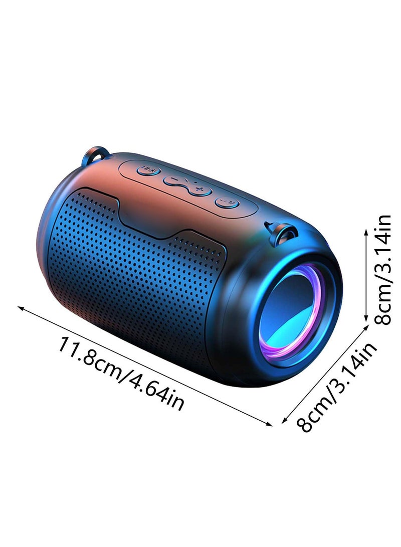 Wireless Bluetooth Speaker, Portable Waterproofs Smart Shower Speaker with Led Lights, HiFi Stereo Sound Surround Sound Subwoofer, Powerful Sound Audio for Party Camping Home Outdoor