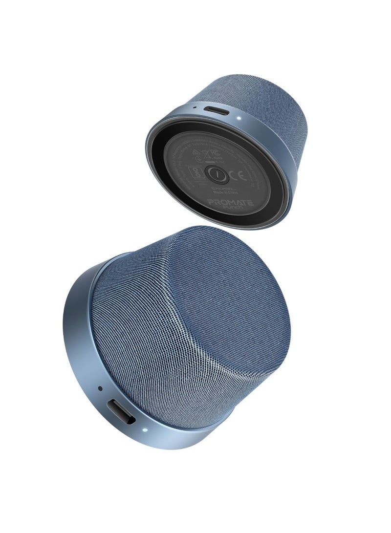 Bluetooth Magnetic Base Speaker, 3W True Wireless Portable Speaker with HD Sound, 40mm Dynamic Drivers, Long-Lasting 12H Playtime, and Bluetooth V5.3 for iPhone 16, Galaxy S25, Punch - Navy Blue
