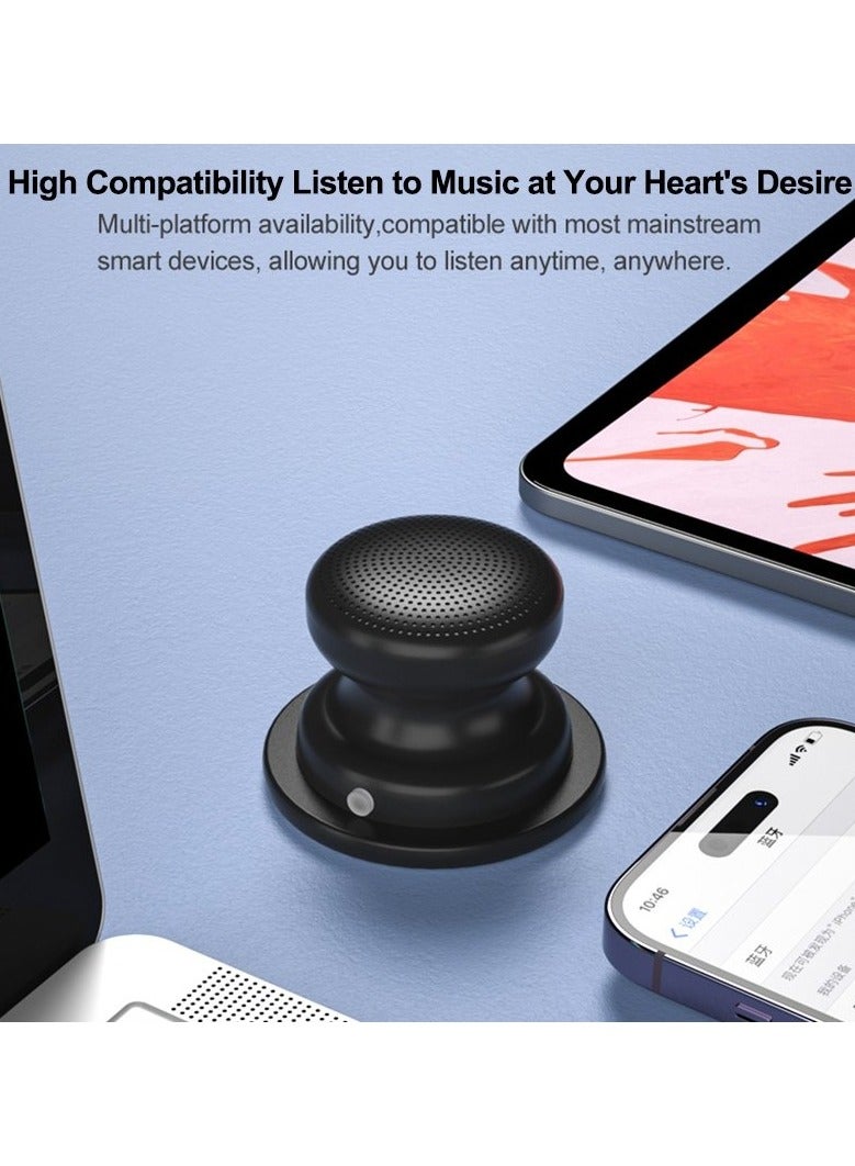 A117 Small Bluetooth Speaker Wireless with Magnetic Base, Powerful and Waterproof, Easy to Attach to Metal Surface, Compatible with iPhone and Android