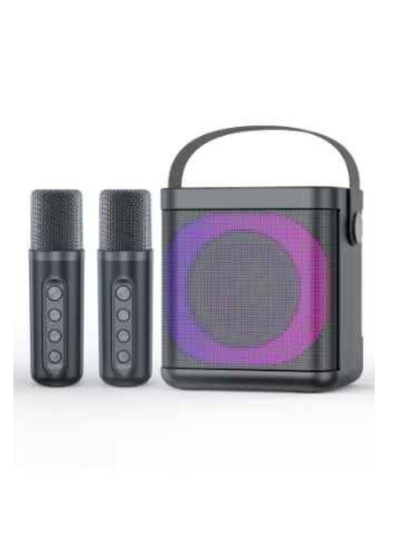 YS-307 Karaoke Bluetooth Speaker Dual Microphone Card Microphone Integrated K Song Bluetooth Subwoofer