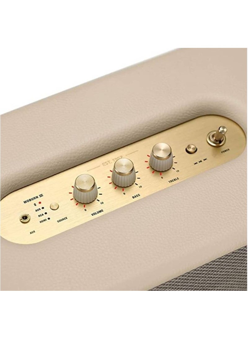 Marshall Woburn III Bluetooth Speaker – 100.5dB Loud, 3-Way Sound, Deep Bass