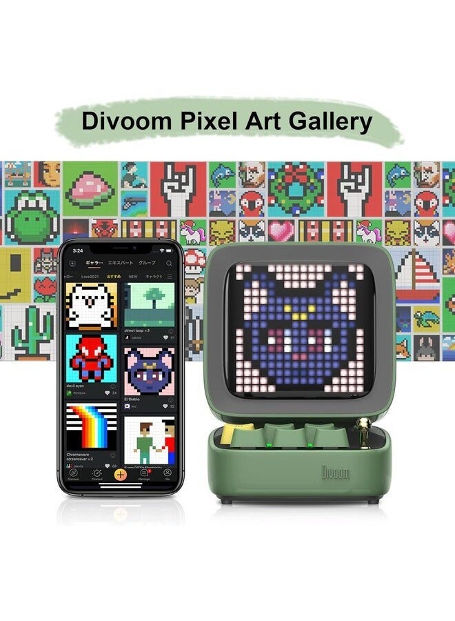 Divoom Ditoo Pro Bluetooth Mini Speaker - Green