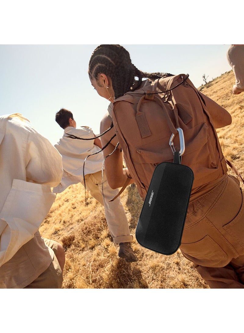 SoundLink Flex Portable Bluetooth Speaker (2nd Gen), Portable Outdoor Speaker with Hi-Fi Audio, Up to 12 Hours Battery Life, Waterproof and Dustproof Black