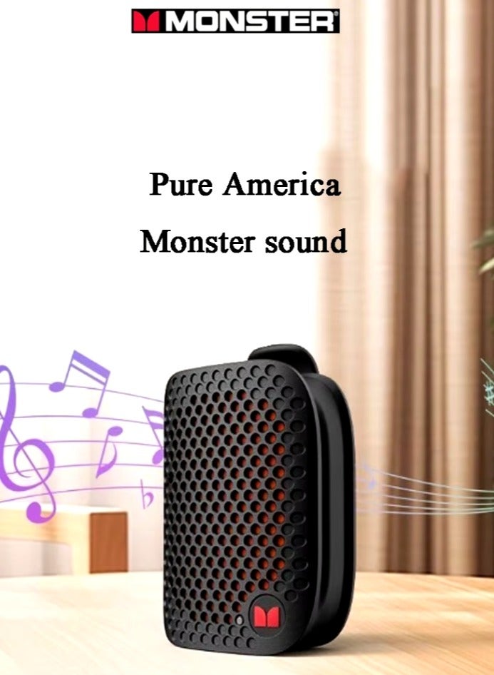 M3 Wearable Portable Detective Magnetic Speaker Clip-on Bluetooth Speaker TWS Stereo Broadcast Portable Speaker