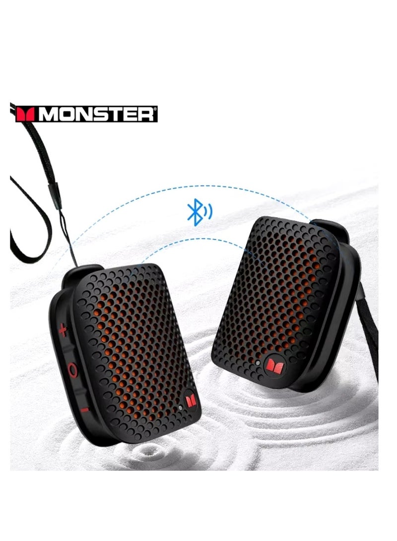 M3 Wearable Portable Detective Magnetic Speaker Clip-on Bluetooth Speaker TWS Stereo Broadcast Portable Speaker