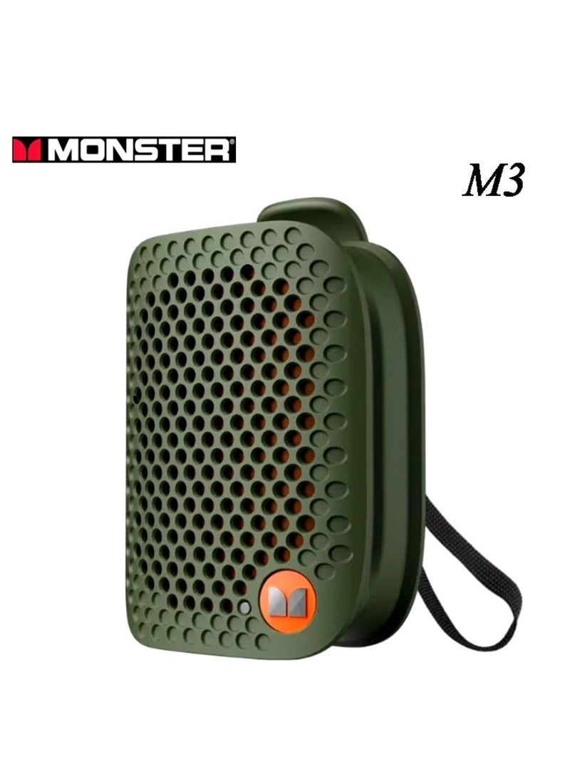 M3 Wearable Portable Detective Magnetic Speaker Clip-on Bluetooth Speaker TWS Stereo Broadcast Portable Speaker