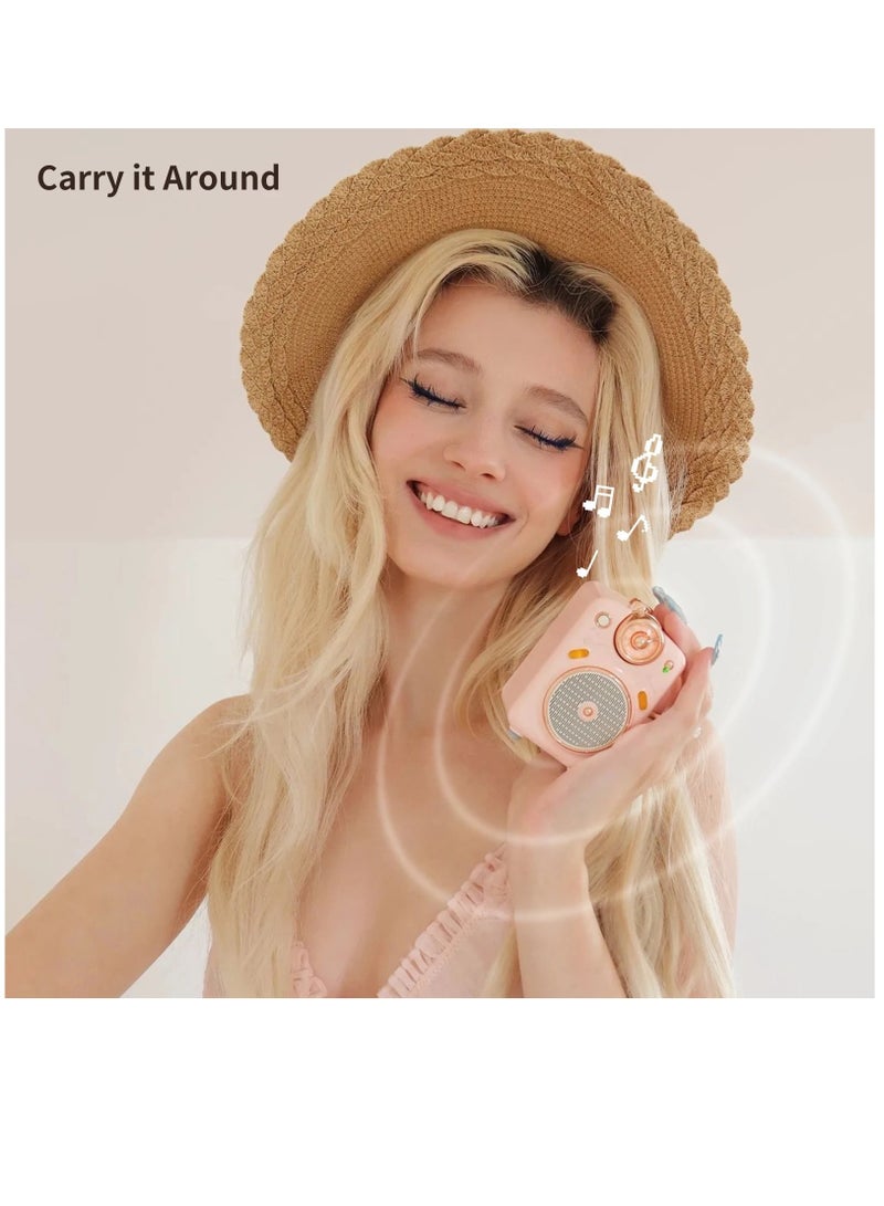 Fairy-OK Portable Bluetooth Speaker with Microphone Voice Change Karaoke Function FM Radio TF Card