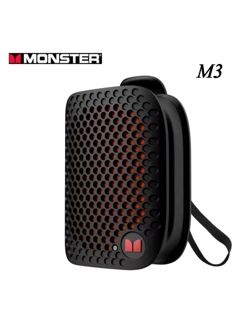 M3 Wearable Portable Detective Magnetic Speaker Clip-on Bluetooth Speaker TWS Stereo Broadcast Portable Speaker