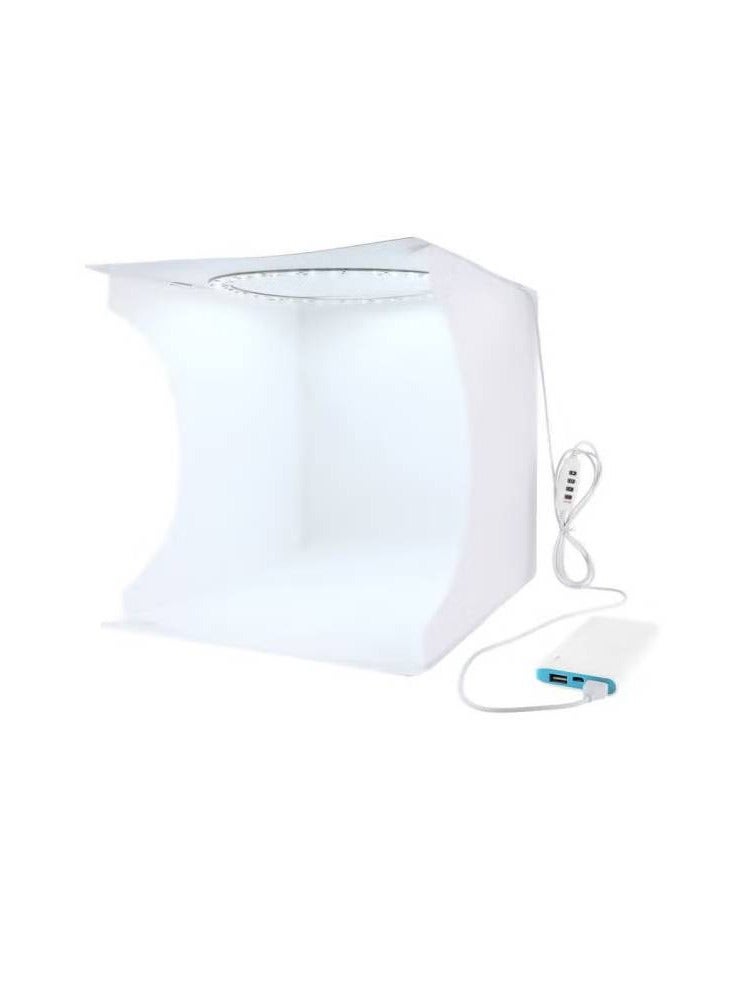 Foldable Lighting Softbox With Backdrop White