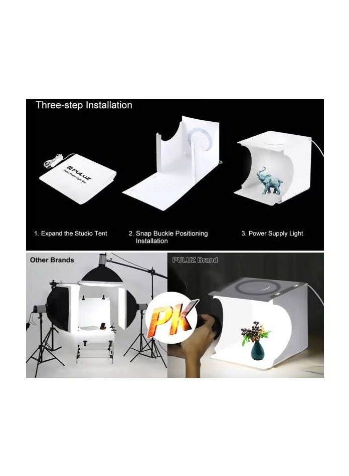 Foldable Lighting Softbox With Backdrop White