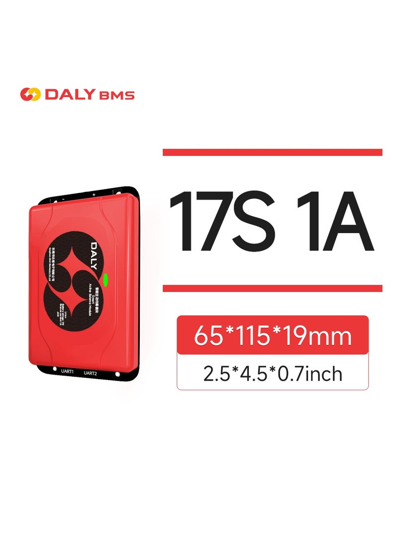 Daly Smart Lifepo4 17S 1A Active Balancer – Bluetooth Enabled Battery Equalizer for 18650 Lithium Batteries