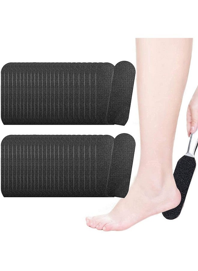 50 Pieces Replacement Pads Foot Files For Reusable Stainless Steel Foot File Callus Remover Tool Professional Pedicure Foot File For For Feet Hands (Coarsefine)