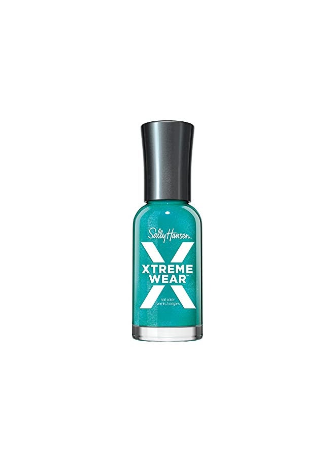 Sally Hansen Xtreme Wear Nail Polish, Streak-Free, Shiny Finish, Long-Lasting Nail Color, Jazzy Jade, 0.12 fl oz