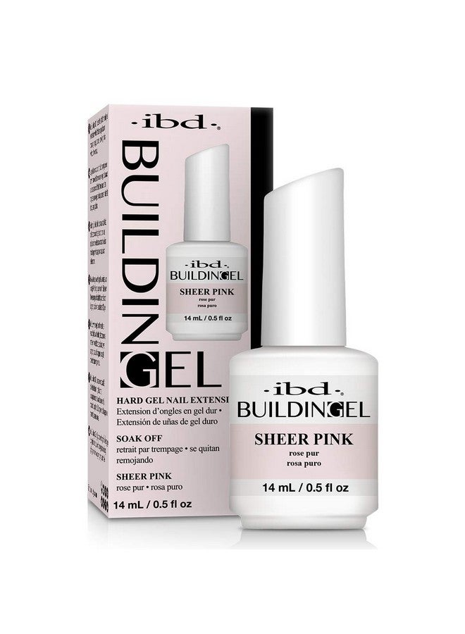 Building Gel, Hard Gel Nail Extension, Sheer Pink, 0.5 Oz