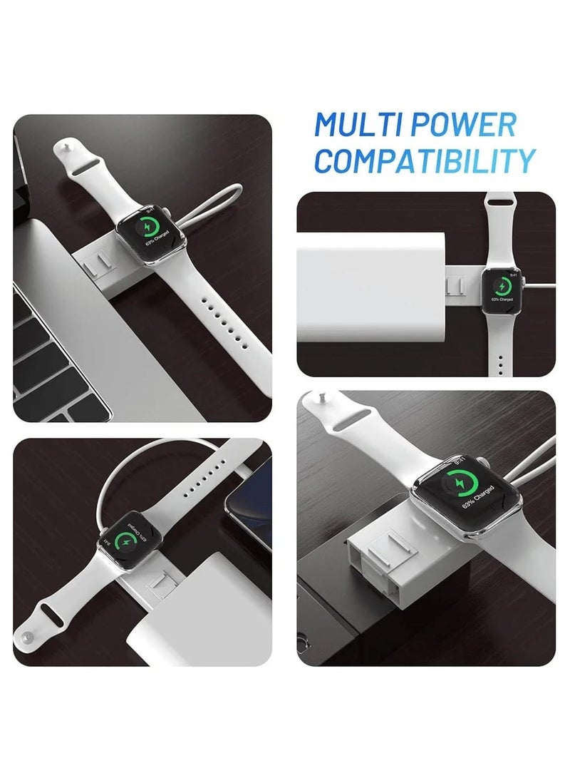 Portable Watch Charger for Apple 2-in-1 Wireless Usb Charging Cable Cord Compatible with Apple Watch Iwatch Charger Series 6/se/5/4/3/2/1, for Iphone