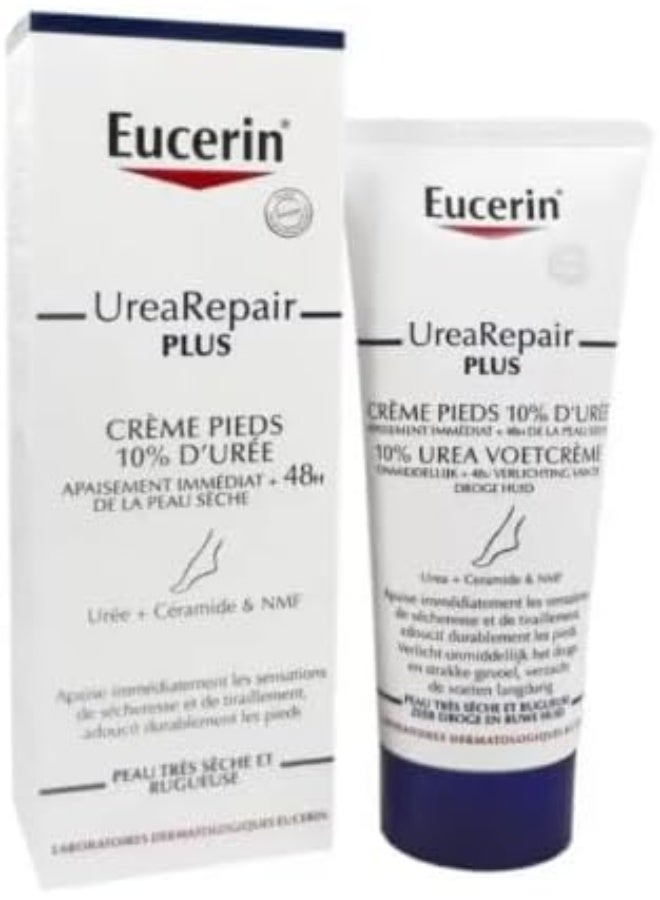 Urearepair Plus 10% Urea Foot Cream With Ceramide, Smoothes Callouses And Thickened Heels, Feet Care For Very Dry, Suitable For Mature & Diabetic Skin, 100Ml