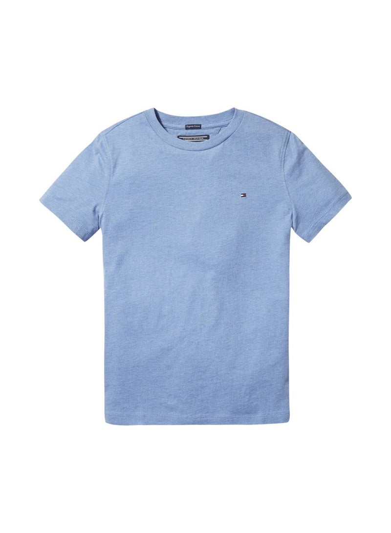 Boys's Essential Organic Cotton T-Shirt - Cotton, Blue