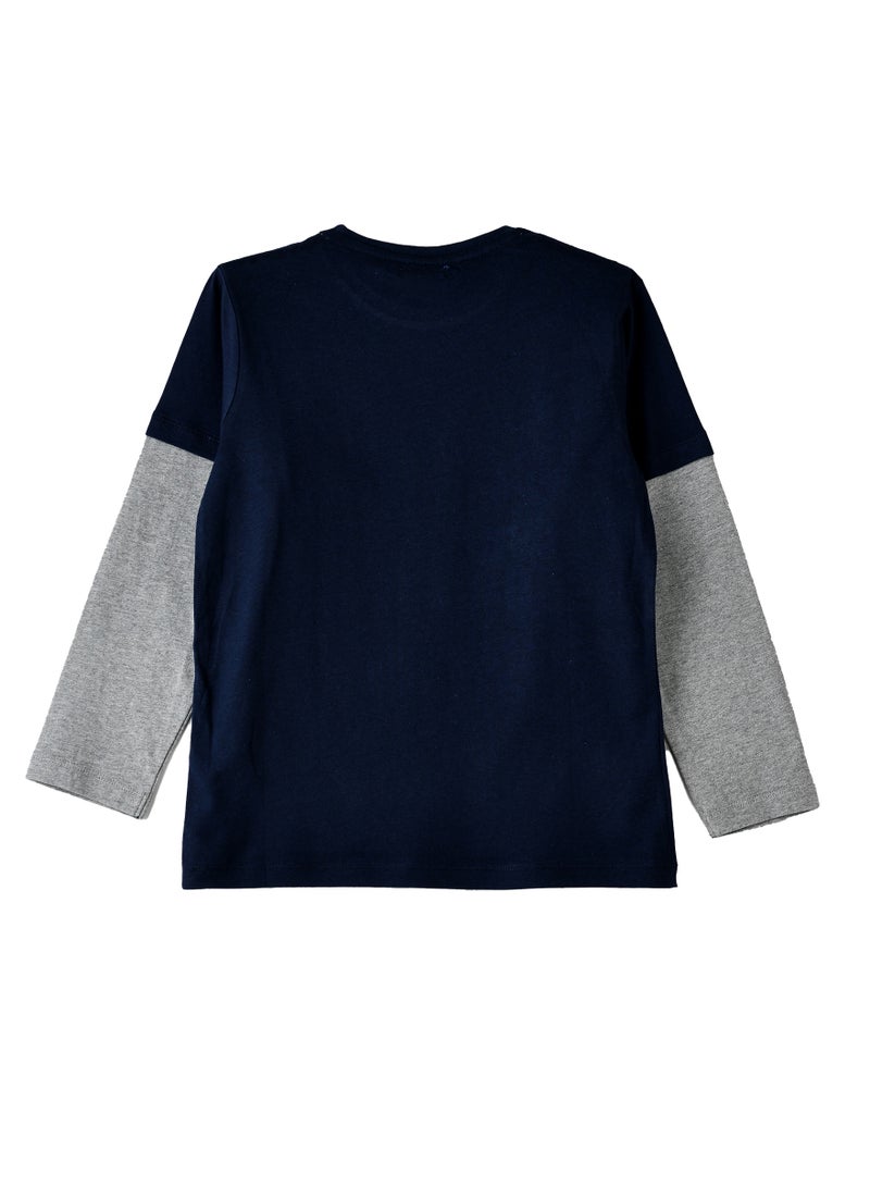 Boys Navy Hide and Seek T-Shirt