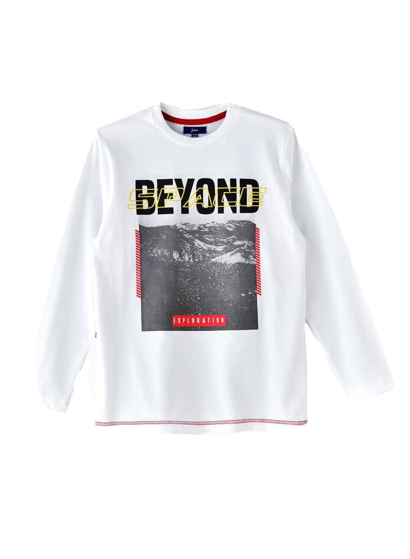 Boys' 'Beyond Space' Graphic Long-Sleeve T-Shirt