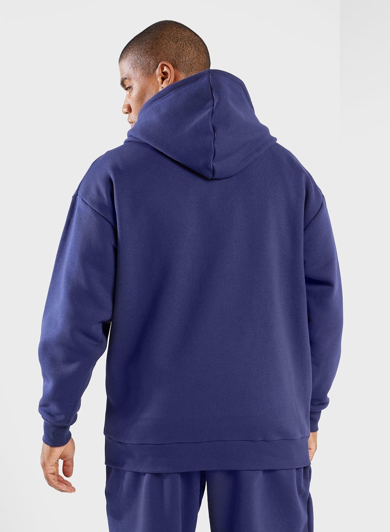 Oversized Zip Through Hoodie