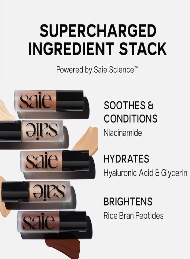 Saie  Slip Tint Total Radiant Concealer with Niacinamide , 6 - light with neutral undertones5ml - Brightening & Hydrating Finish