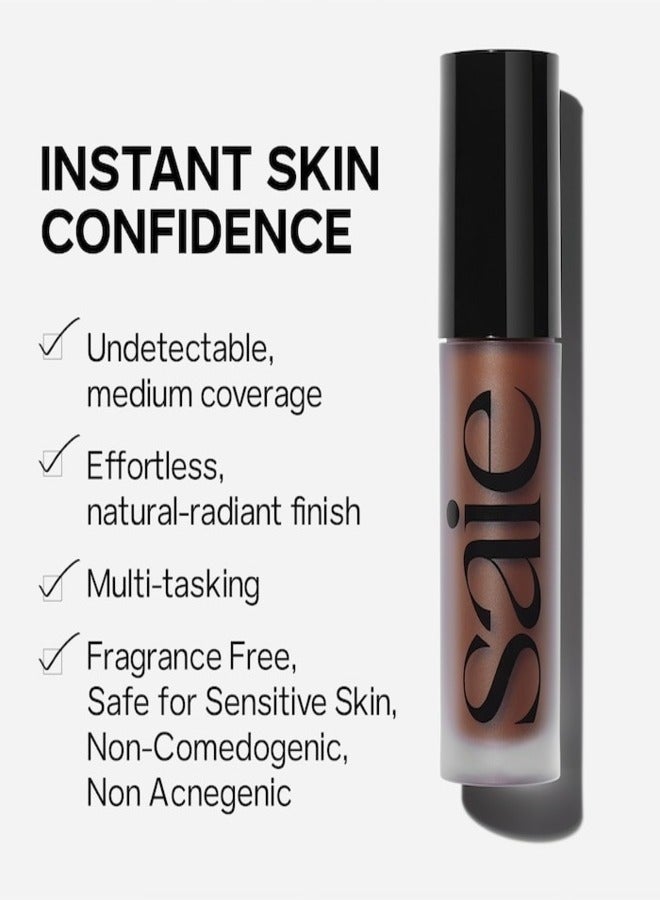 Saie  Slip Tint Total Radiant Concealer with Niacinamide , 6 - light with neutral undertones5ml - Brightening & Hydrating Finish