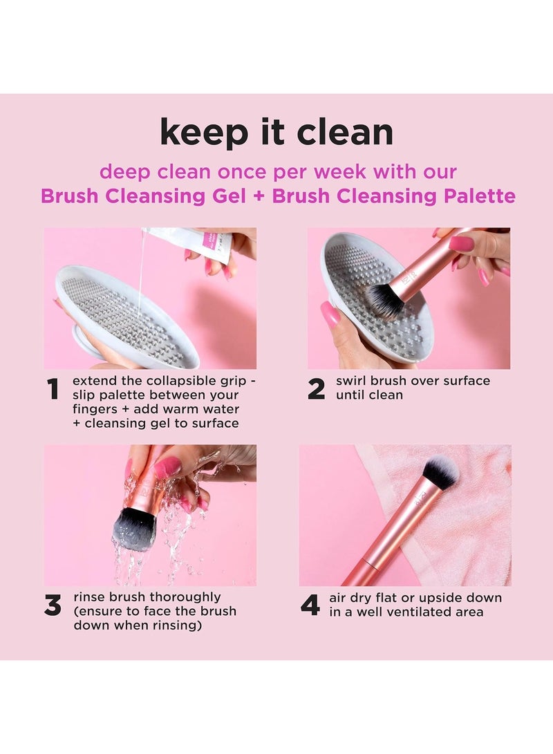 Bubble Blending Makeup Brush Multipurpose Face Brush for Liquid, Cream, & Powder Products, Unique Bubble Brush Head, Synthetic Bristles, Vegan & Cruelty Free 1 Count Orange