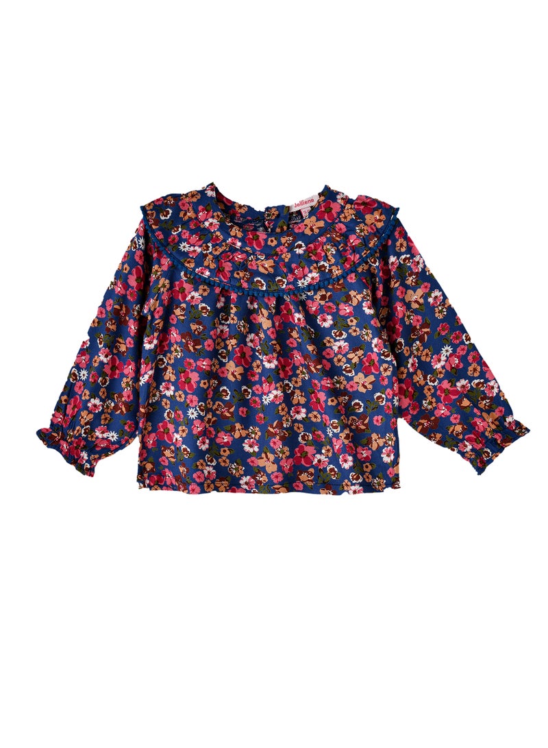 Girls' Floral Printed Top