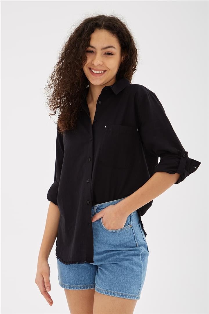 24Y0390K1 Women's Shirt Black