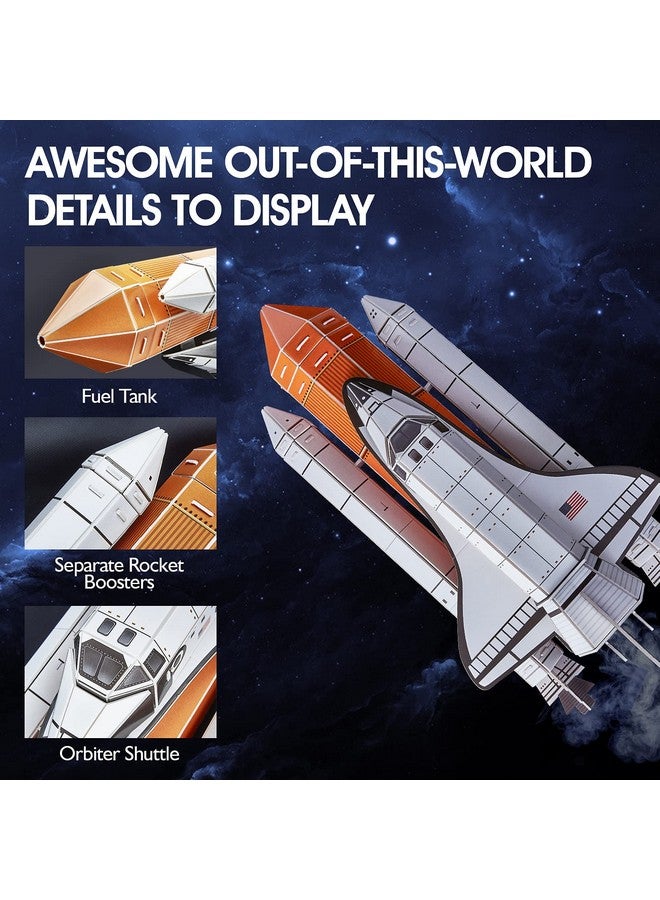 3D Puzzles For Kids Ages 3 5 4 8 National Geographic Nasa Space Shuttle Rocket Ship Space Toys For Kids 3 5 Space Toys For Boys 5 8 Space Exploration With Booklet Toys For 5 Year Old Boys Girls