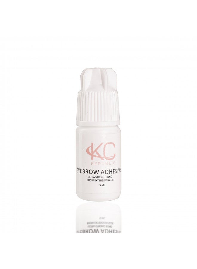 Eyebrow Extension Glue Clear For Eyebrow Extensions Or Fake Eyebrows, Sensitive And Easy To Use On All Eyebrow Extensions, Hypoallergenic Clear Eyebrow Glue By: KC Republic