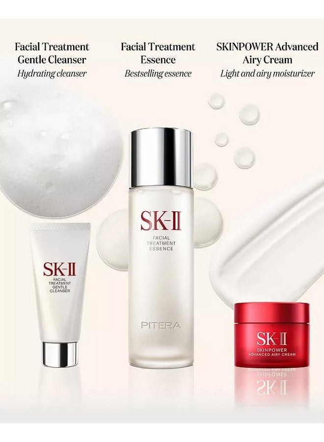 Pitera 3Piece Set (Cleanser 0.7 Oz + Essence 2.5 Oz + Advanced Airy Cream 0.5 Oz)