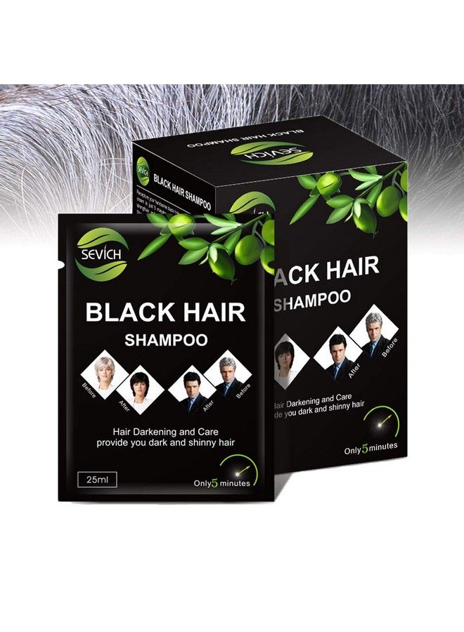 Black Hair Shampoo Instantly Black Hair Dye Natural Ingredients Hair Shampoo Hair Strength Repair Conditioner 5 Minutes Grey Cover