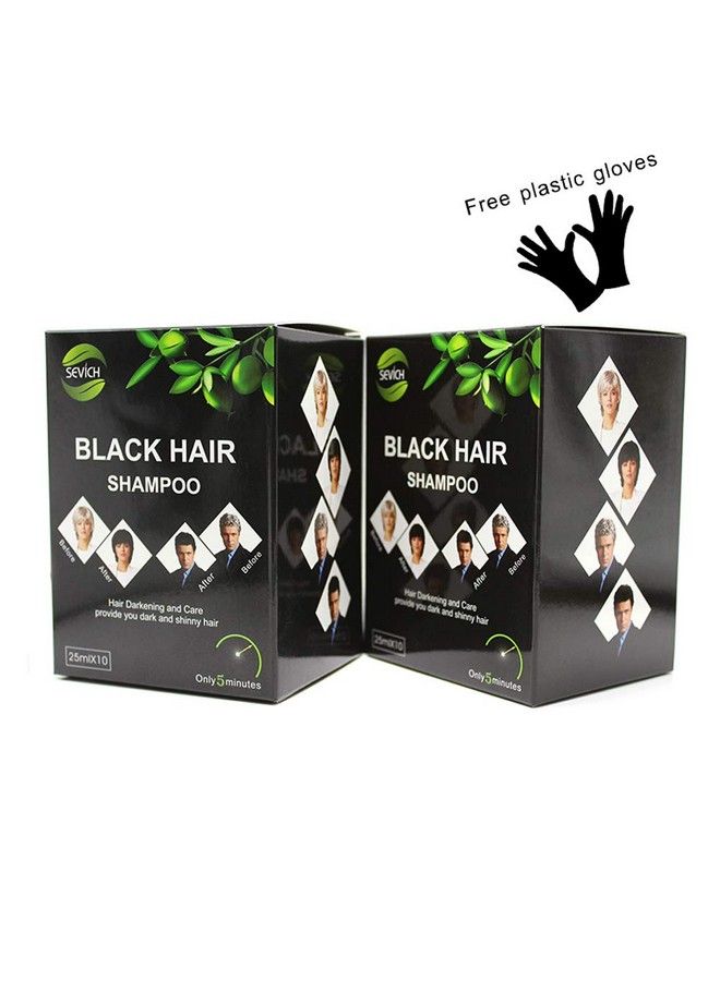 Black Hair Shampoo Instantly Black Hair Dye Natural Ingredients Hair Shampoo Hair Strength Repair Conditioner 5 Minutes Grey Cover