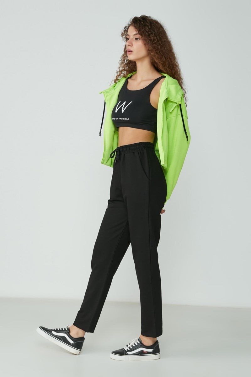 Straight Leg Sweatpants 733 Black