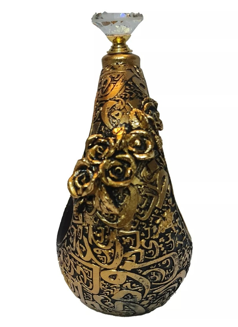 Ceramic Incense Burner Mabkhara – Stylish Black & Gold Design