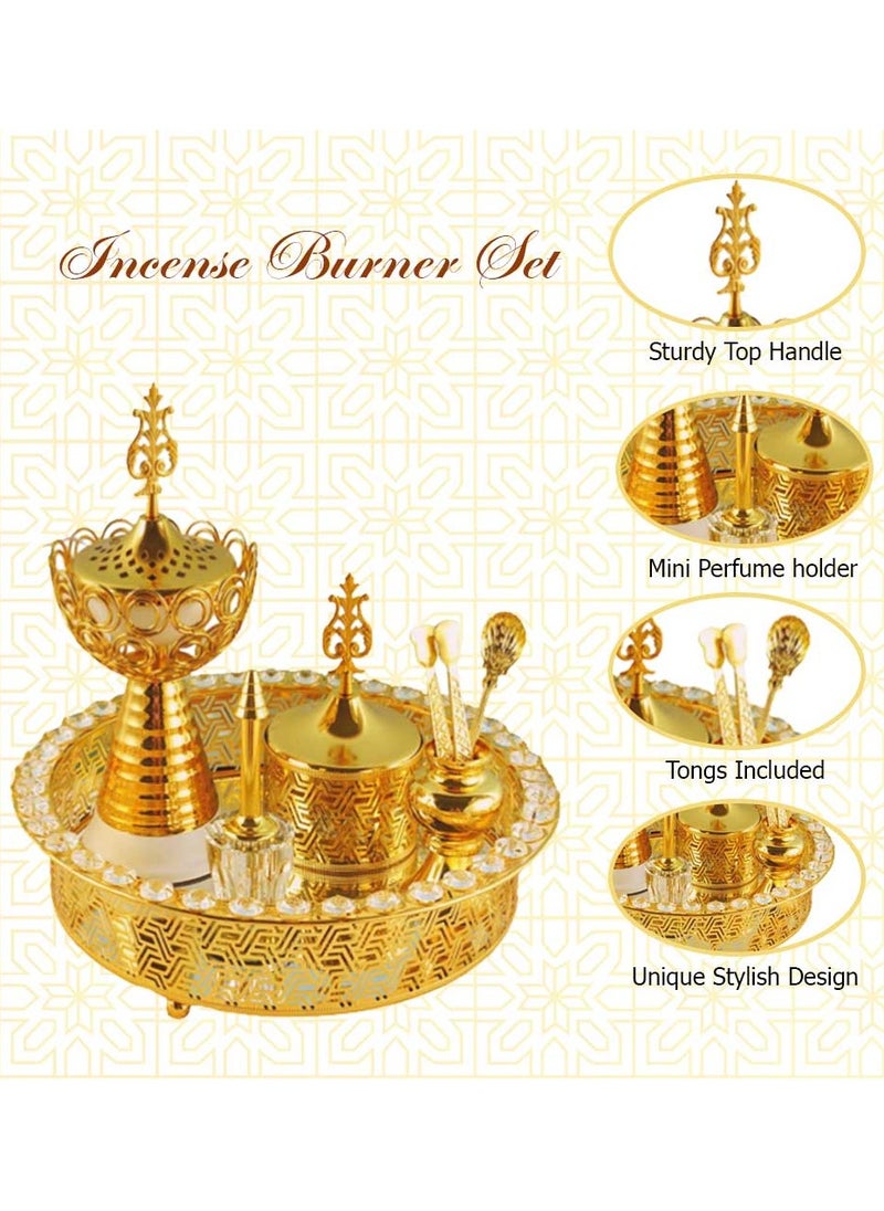 Elegant Design Incense Burner Set Arabic Oud Holder for Home and Office Fragrance