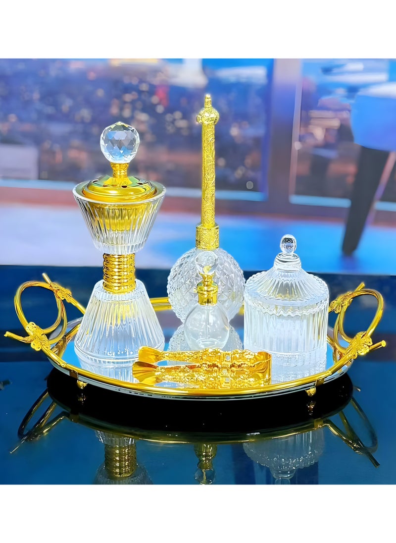 Elegant Design Incense Burner Set Arabic Oud Holder for Home and Office Fragrance