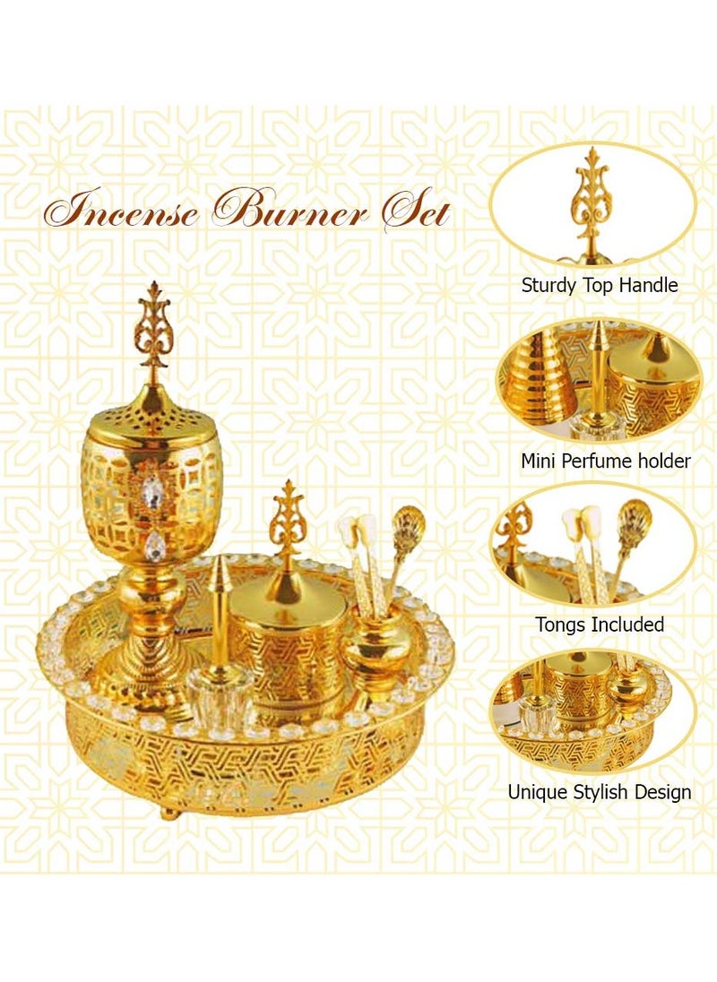 Elegant Design Incense Burner Set Arabic Oud Holder for Home and Office Fragrance