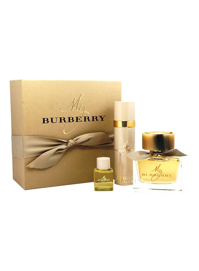 My Burberry Gift Set (EDP Spray 90 ml, Deodorant 100 ml and Shower Gel 30 ml)